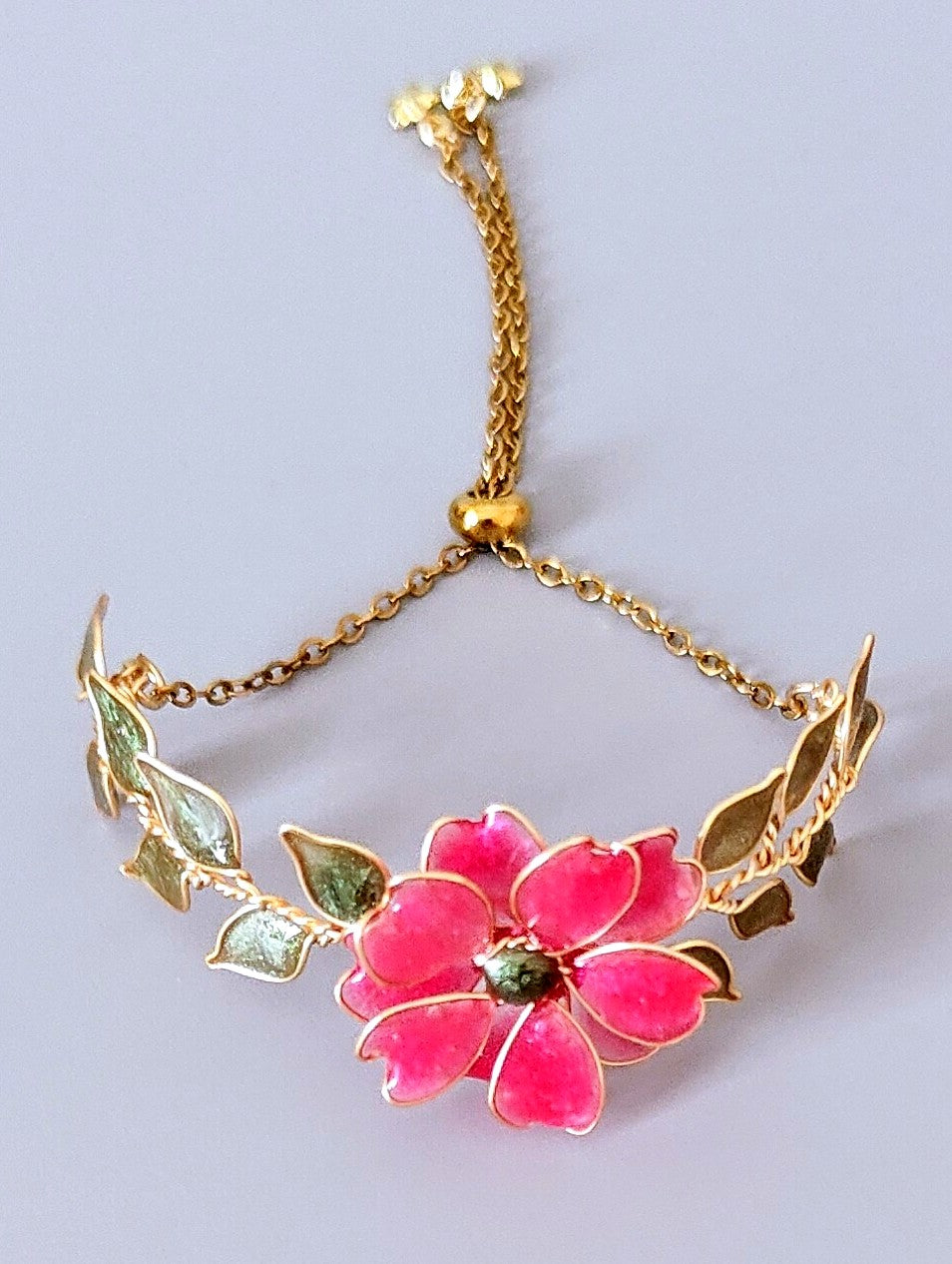 Pink Floral Jewelry Set | Handmade Bridal Floral Set